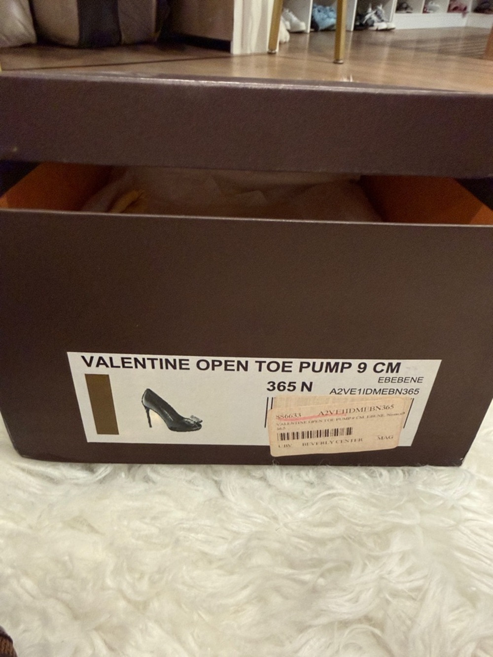 Louis Vuitton Valentine Women’s Open-Toe Bow Pump Sz 36.5 - Picture 3 of 3